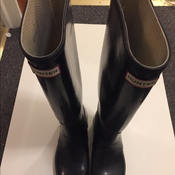 Black hunter rain boots - Picture 2 of 3